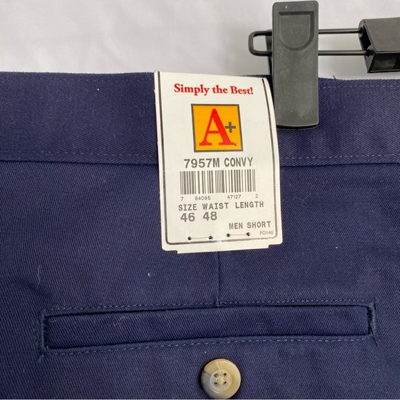 Men’s Continental Navy Blue Uniform Shorts, Size 46 - Item 0249 - Picture 5 of 8